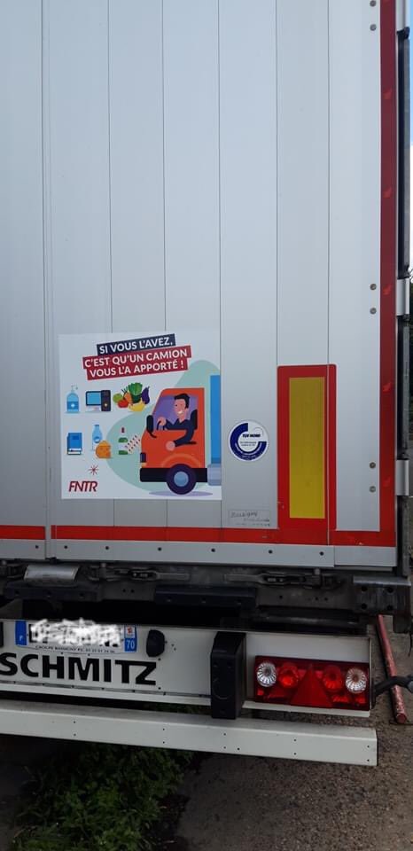 FNTR_FC's tweet photo. #FntrFrancheComté fière de voir nos camions Franc Comtois arborer nos stickers : si vous l’avez c’est qu’un camion vous l’a apporté ! 
Partout en France nos entreprises adhérentes portent haut les couleurs du Transport Routier de Marchandises https://t.co/e90893trEN