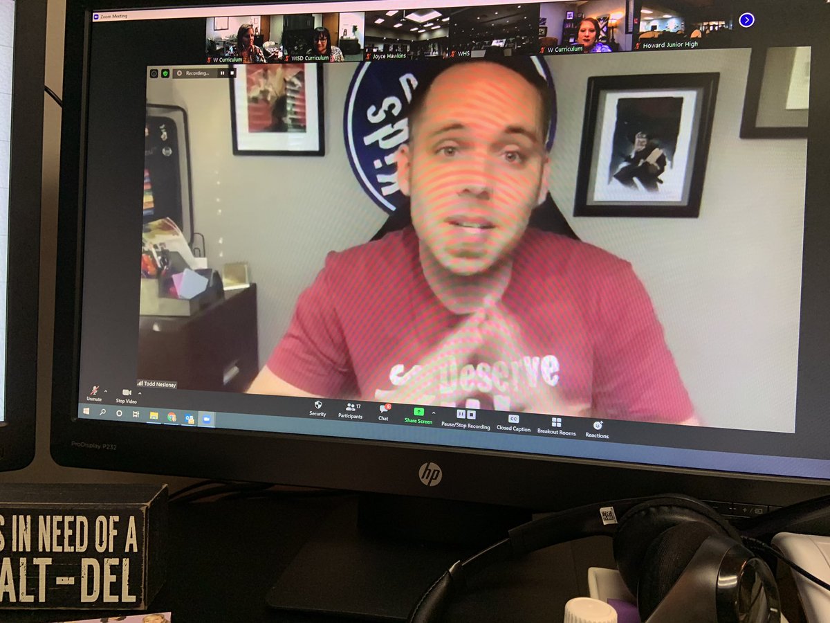 acieri's tweet image. What a treat to have @TechNinjaTodd jump in on our Zoom today to encourage new teachers as we start a new school year! Thanks for the awesome surprise! #encouraged #focusontoday