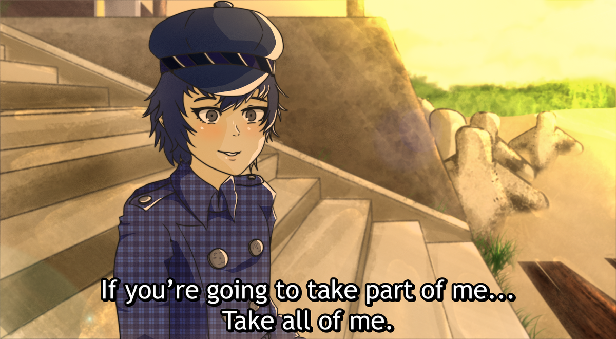 b1adestar's tweet photo. POV:  you're Yu Narukami about to finish Naoto Awoken persona event https://t.co/2zPefGJ0Oj