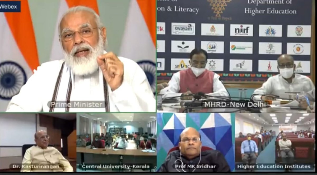 ugc_india's tweet photo. Hon'ble PM @narendramodi  delivered inaugural address at the ‘Conclave on Transformational Reforms in Higher Education under National Education Policy, 2020’ highlighting holistic, multidisciplinary and futuristic aspects of National Education Policy, 2020.
#NEPTransformingIndia https://t.co/WPYymgqAEP