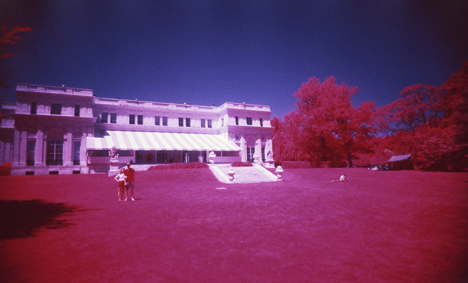 On the left is a REAL color infrared image.Look what happens when I invert the colors.