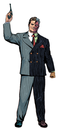 So Two Face is a rare example of Bruce actually canonically in SEVERAL UNIVERSE trying to fix. He has used his money to fix his face, give him psychological treatment, and get this Two Face is just messed up enough that it just doesn't work. So yeah money didn't fix this.