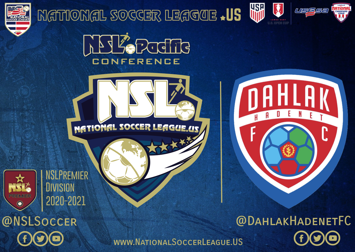 NSL_US's tweet photo. NSL News
National Soccer League US
NSL Premier Division
NSL Pacific Conference
2020-2021

Dahlak Hadenet FC
@DahlakFc https://t.co/uq9nTqewky