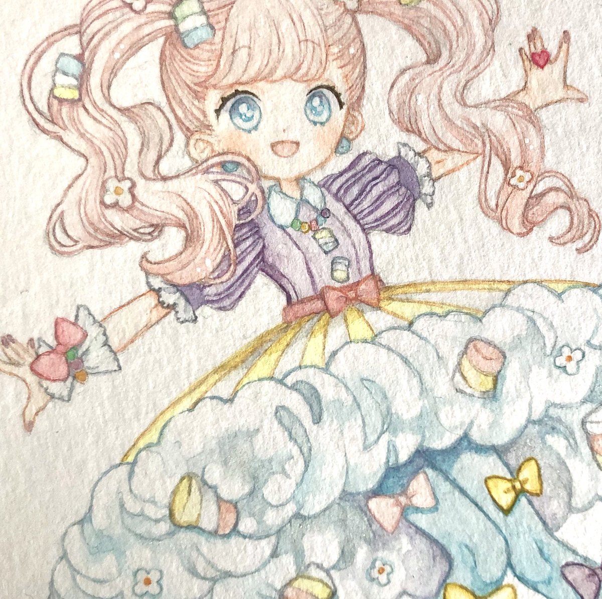 キャラクター紹介 ゆゆゆ はマシュマロの国のおんなのこ 雲のようなもこもこス Coliliのイラスト