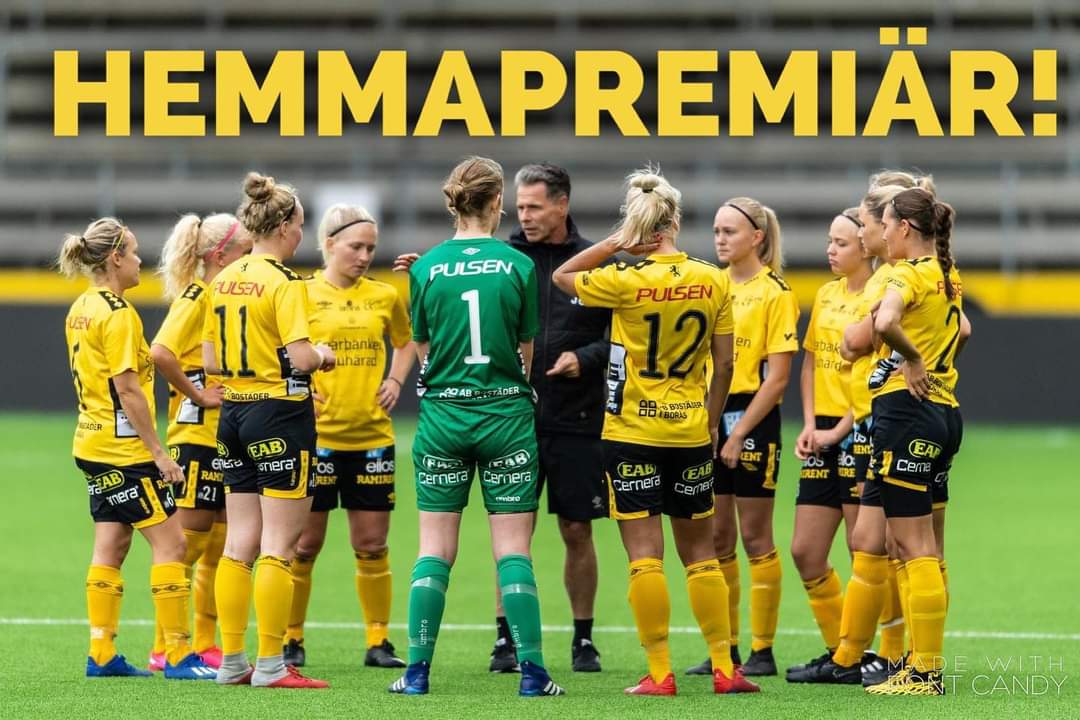 IDAG ÄR EN STOR DAG I IF ELFSBORGS HISTORIA! 

Idag är det äntligen dags för den allra första hemmapremiären någonsin för våra damer! En dag som skulle varit fest men det blir en fest som får skjutas fram. 

NU KÖR VI!! FRAMÅT GULSVART! #VITILLSAMMANS #ELFSBORG