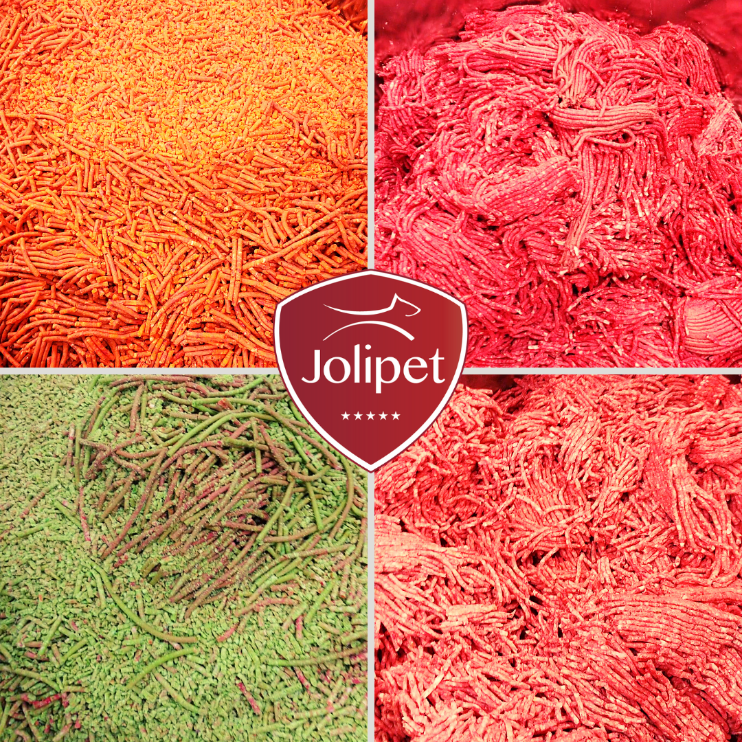 Jolipet_'s tweet photo. En wat eten jullie honden vandaag? 🐕 🦮 🐕‍🦺 🐩 Deze van ons vlees 🥩, meer vlees 🍖 en een beetje groenten 🥦. Groetjes 👋 vanuit de koele fabriek  🥶❄️ 

#freshfrozen #petfood #jolipet #madeinbelgium #MIB #dog #cat #puppy #kitten #pet #petlover  💛 https://t.co/rL5dMT8363