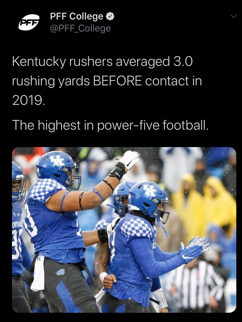 That Big Blue Wall & Runningback Three-Headed Monster are a deadly combinationKentucky will run all over the SEC this season