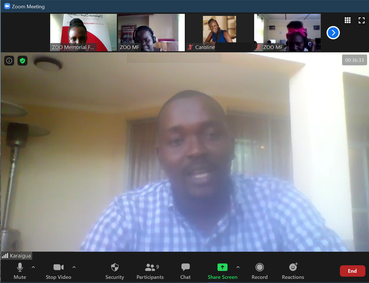 ZOOFoundation's tweet photo. This week, we had our first Agri Training session for @WiseKenyaOrg with a trainer in Nairobi and audience in Kisumu. Combining our objectives by advancing sustainable agriculture through training on our technology platforms. #ICTAccess #WomenEmpowerment #OurResponse https://t.co/kAv9zVmWUb