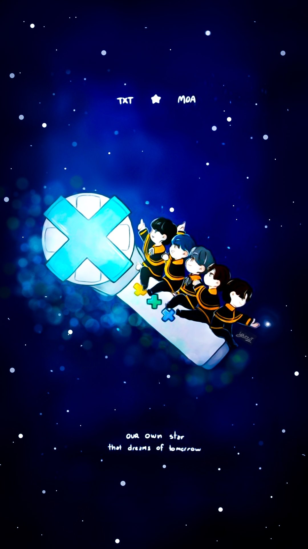 𝕾𝖎𝖗𝖎𝖚𝖘𝖙𝖆𝖗 Txt Moa Wallpaper Recreation For Moa From Txtfanart Of Yumii Fallen Of Galleryyumii P S I Cropped And Blended In Your Signature For The Credits It Really Looks