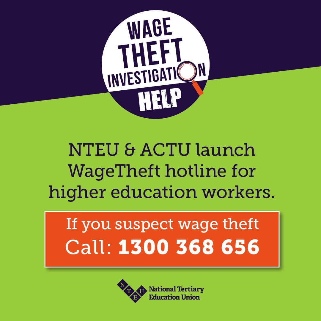 Was remiss to mention that the  @NTEUNational have started a  #WageTheft hotline.  #ausunions  https://twitter.com/pewnack/status/1291643652456947712