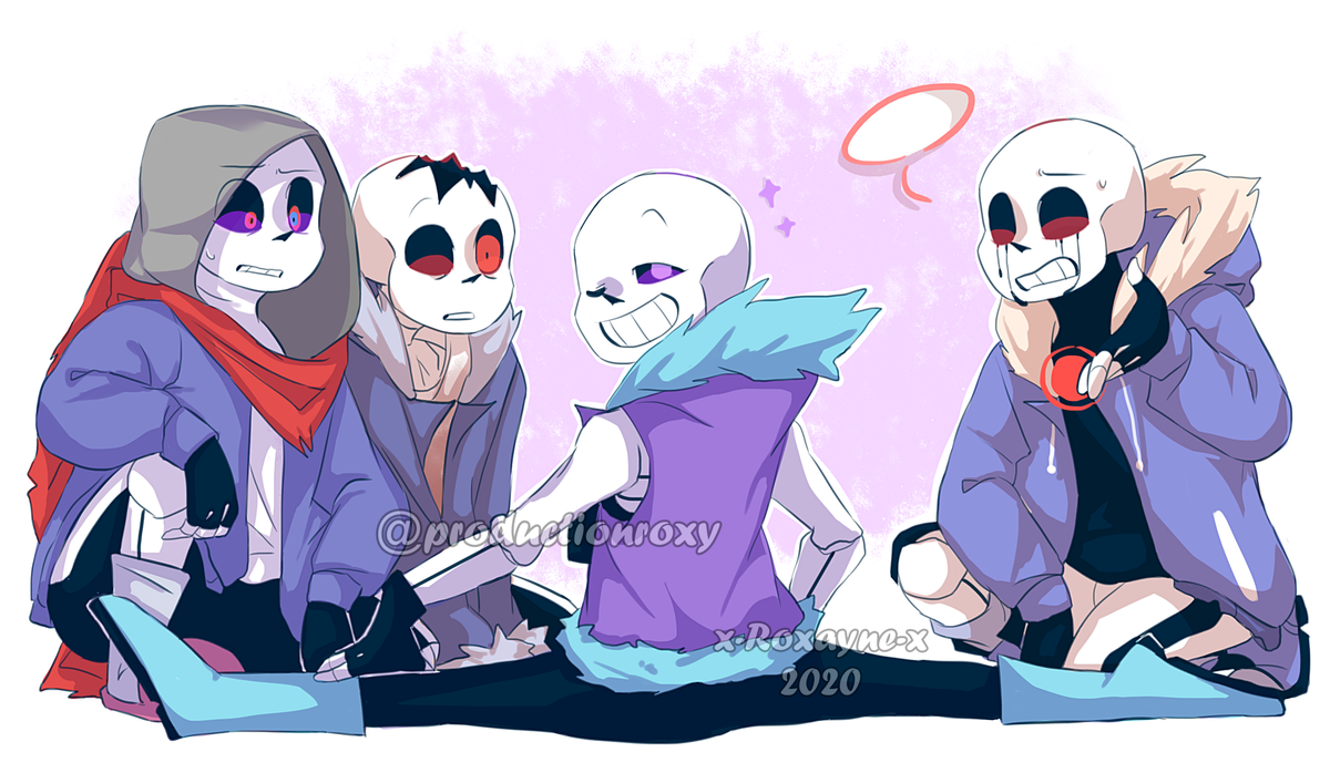 Dust!sans x horror!sans From @ProductionRoxy on Twitter