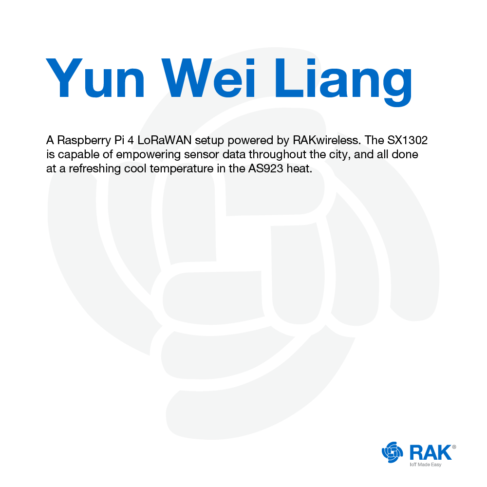 RAKwireless's tweet photo. IoT in its natural habitat!

Know how Yun Wei Liang empowered the sensor data in his city with our #RAK2287 #LPWAN Module integrated into his #LoRaWAN® setup.

Do you want this entry to win? Like, share, and reply to this post to show your support! #ROYR #IoT4Good #RAKwireless https://t.co/cCkf05sNh2