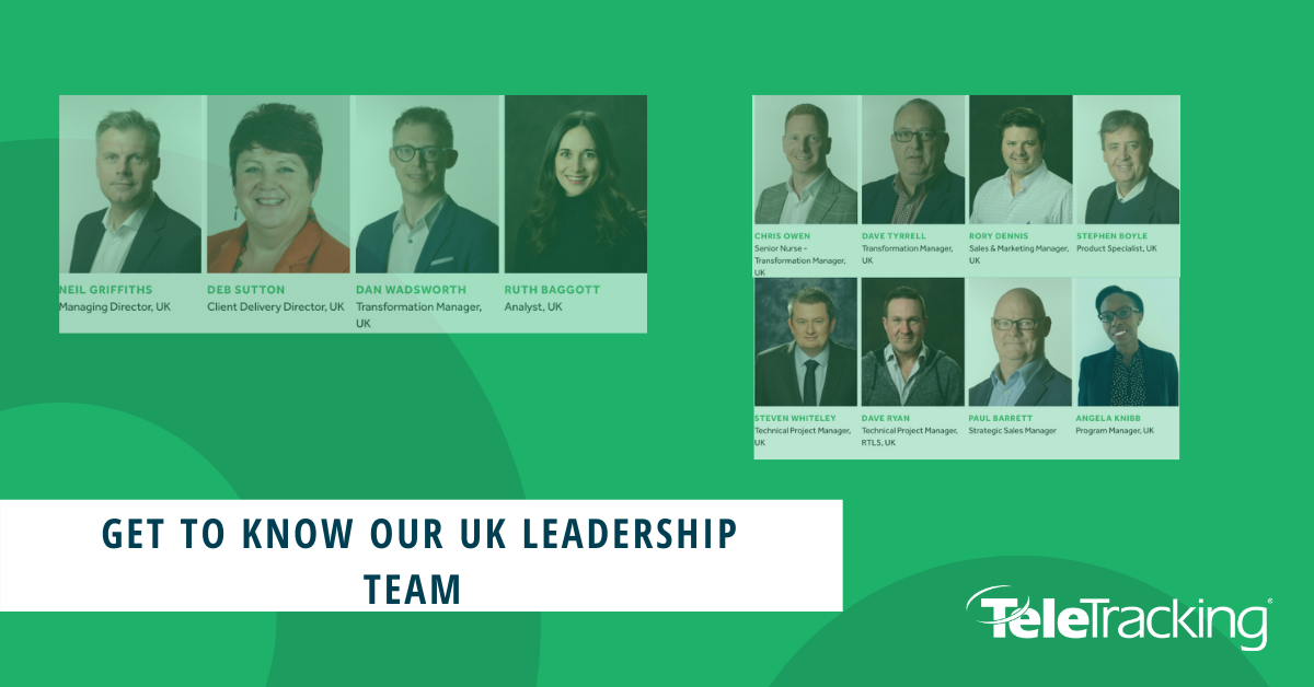 TeleTrackingUK's tweet photo. Our #TeleTrackingUK leadership team is united in a common goal that #NoPatientWaits for the care they need, and that unity brings about interdisciplinary teams providing our clients with industry leading solutions making this #mission a reality: https://t.co/7fWbjc0Z0B https://t.co/i0tksnUp7A