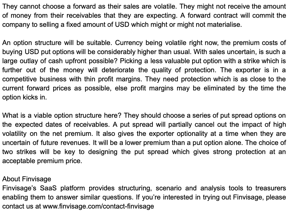 finvisage's tweet photo. Here is my opinion on how the treasurer should respond to the problem posed in the first case in our case study series. For the unfamiliar, the details of the case are available in this post - https://t.co/GAsWpPwEWT

The Treasurer's Dilemma (Case#1) - Our opinion https://t.co/LitClJ977p