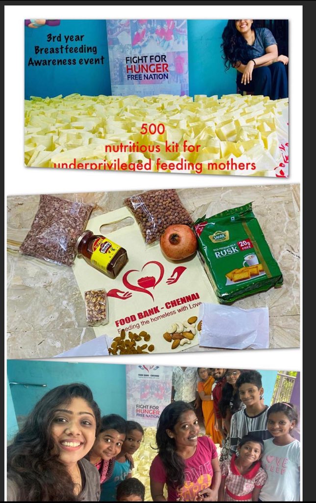 #WorldBreastfeedingWeek2020 event from Food Bank Chennai. 500 nutritious kits will be distributed for under-privileged mothers in Tamil Nadu government hospital. #WorldBreastfeedingWeek @MoHFW_INDIA @NHM_TN @Vijayabaskarofl @snehamohandoss