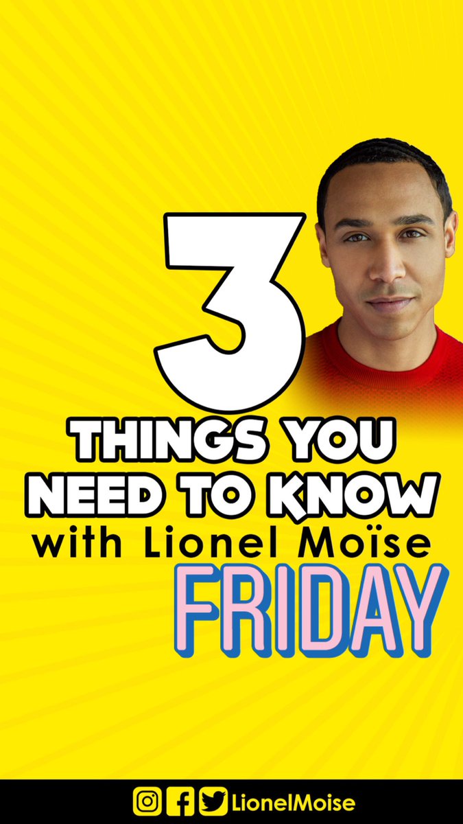 LionelMoise's tweet photo. Here’s #3ThingsYouNeedtoKnow today: https://t.co/wdl7oU41rF