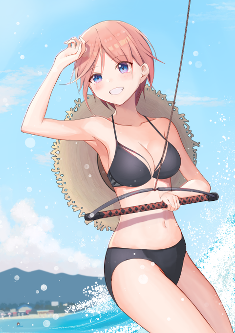 フェイさんがTwitterに投稿した中野一花(五等分の花嫁)のイラスト。