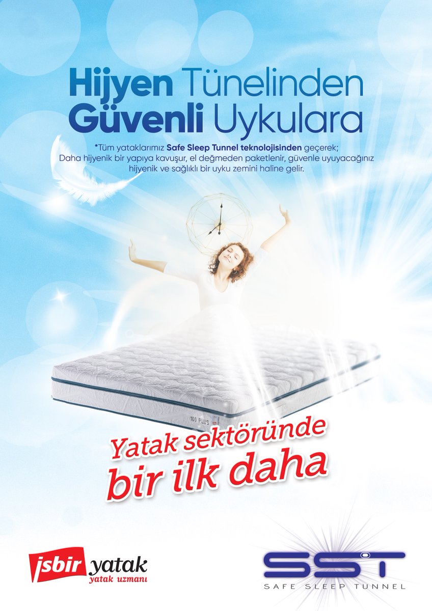 Hijyen konusunda bir ilk: İşbir'den “Safe #sleep Tunnel-SST Teknolojisi” is.gd/dMis4S
#isbiryatak #sleepsafe #sleepsafetunnel #Mattresses
