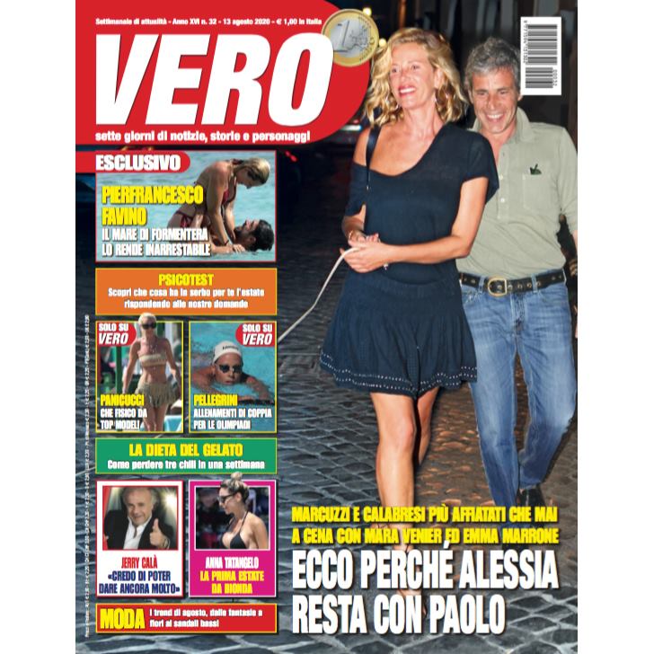 In #edicola il nuovo numero di #Vero con <a href="/lapinella/">Alessia Marcuzzi</a> #AlessiaMarcuzzi #PierFrancescoFavino,  <a href="/fede_panicucci/">Federica Panicucci</a> #FedericaPanicucci, <a href="/mafaldina88/">Federica Pellegrini</a> #FedericaPellegrini, #JerryCalà <a href="/JerryCala/">Jerry Cala' Official</a>,  <a href="/_AnnaTatangelo_/">Anna Tatangelo</a> #AnnaTatangelo …e molto altro 😎😎😎 - #Gossip #Vip #Televisione #Spettacolo