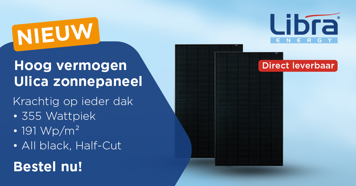 Nieuw bij Libra Energy: Het Ulica 355 Wp zonnepaneel. Dit hoog vermogen all black paneel is scherp geprijsd, geschikt voor ieder soort dak en nu direct leverbaar.

Bestel nu:
bit.ly/3fvmNyw

#LibraEnergy #Ulica #zonnepanelen #solar #pv #zonneenergie