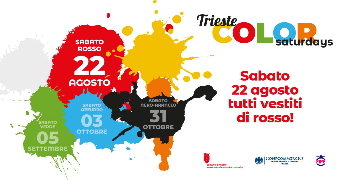 ComunediTrieste's tweet photo. Trieste Color Saturdays - Domani, sabato 22 agosto la città si veste di rosso!
Partecipa anche tu alla prima delle 6 giornate che coloreranno #Trieste.
Scopri di più sull'iniziativa 
👉 https://t.co/Oi3uT3Q3UV https://t.co/10yDEt071D