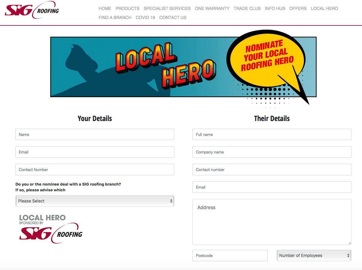 TotContractorUK's tweet photo. If you know of a #roofer who goes above and beyond within the #roofing sector or wider community, @SIGRoofing wants to hear from you for its #LocalHeroAward, which shines a light on the fantastic work being carried out by UK roofers… Find out more here: https://t.co/OQgoop399o https://t.co/8IFK1mhYl1