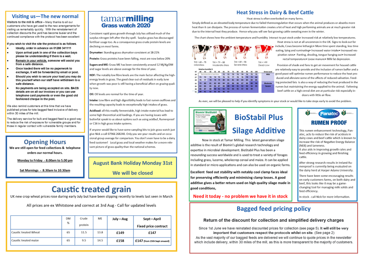 tamarmilling's tweet image. August 2020 Newsletter