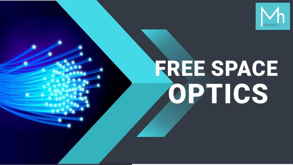 mehnaj_software's tweet image. Free space optics or optical remote, alludes to the transmission of balanced noticeable or infrared shafts through the air to get optical correspondences.

#mehnajsoftware #freespaceoptics #opticalwireless