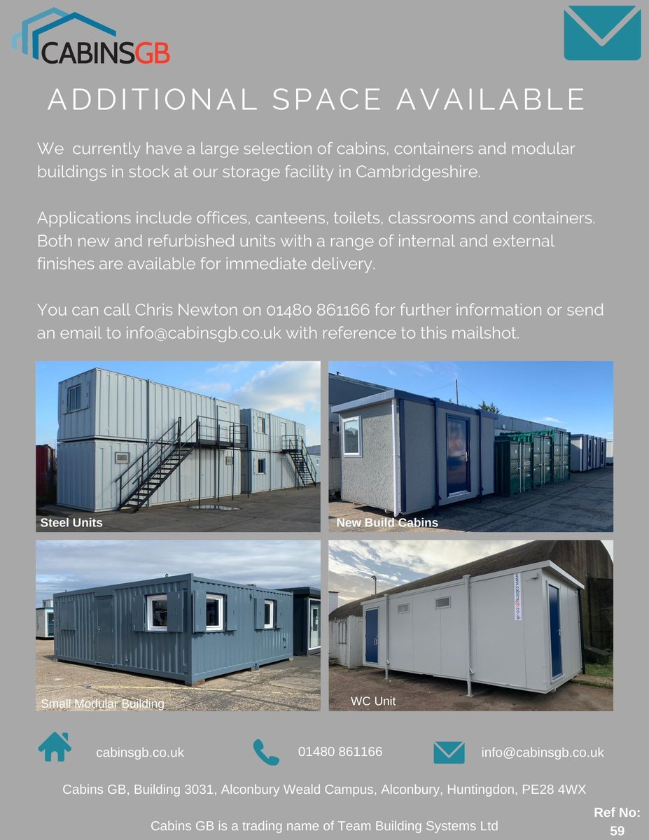 Cabins GB tweet media