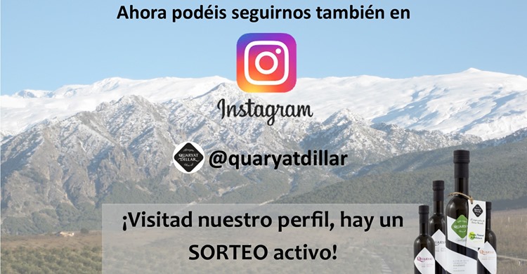 Para estar más cerca de todos vosotros, ahora estamos también en Instagram. Tenemos un SORTEO activo en nuestra cuenta, pasaos por el perfil para descubrir cómo participar. 
instagram.com/quaryatdillar/