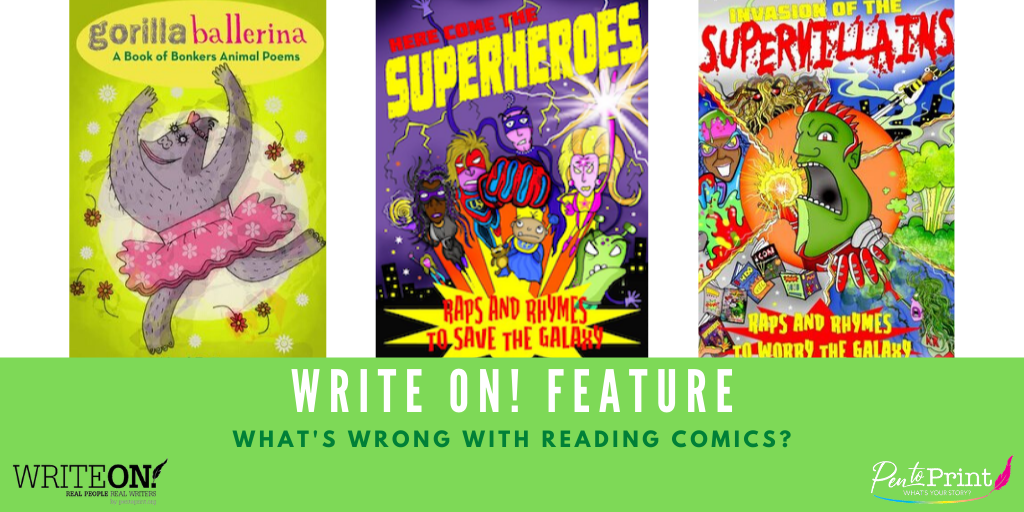 Pen_to_Print's tweet photo. #FridayFeature @NealZetterPoet asks 'What's Wrong With Reading Comics? - https://t.co/RWlOEaRcmQ
#writeonextra #pentoprint #comicbooks
Read Issue 5 of Write On Magazine Online here - https://t.co/5utXidvY8s https://t.co/m7MdlVa5aQ