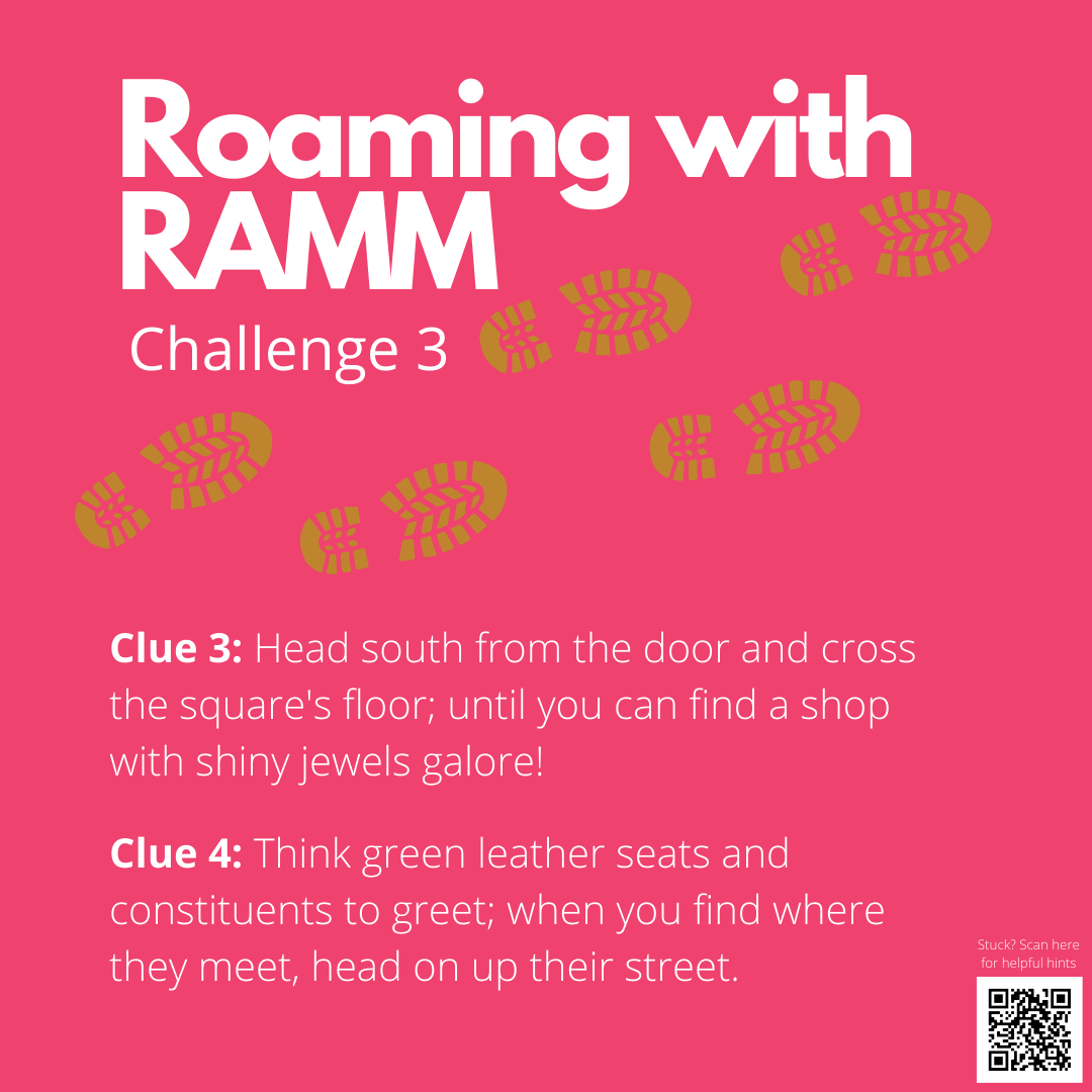 RAMMuseum's tweet photo. It's ramblin' time!
Give Roaming with RAMM: Challenge 3 a go - if you think you can unravel the clues.
https://t.co/9TMrP9tADb
#roamingwithramm #devon #exeter
#familyfun #kids #outdoorfun #escapegame #adventurehunt #thingstodoexeter https://t.co/t9BQ0kbFcO