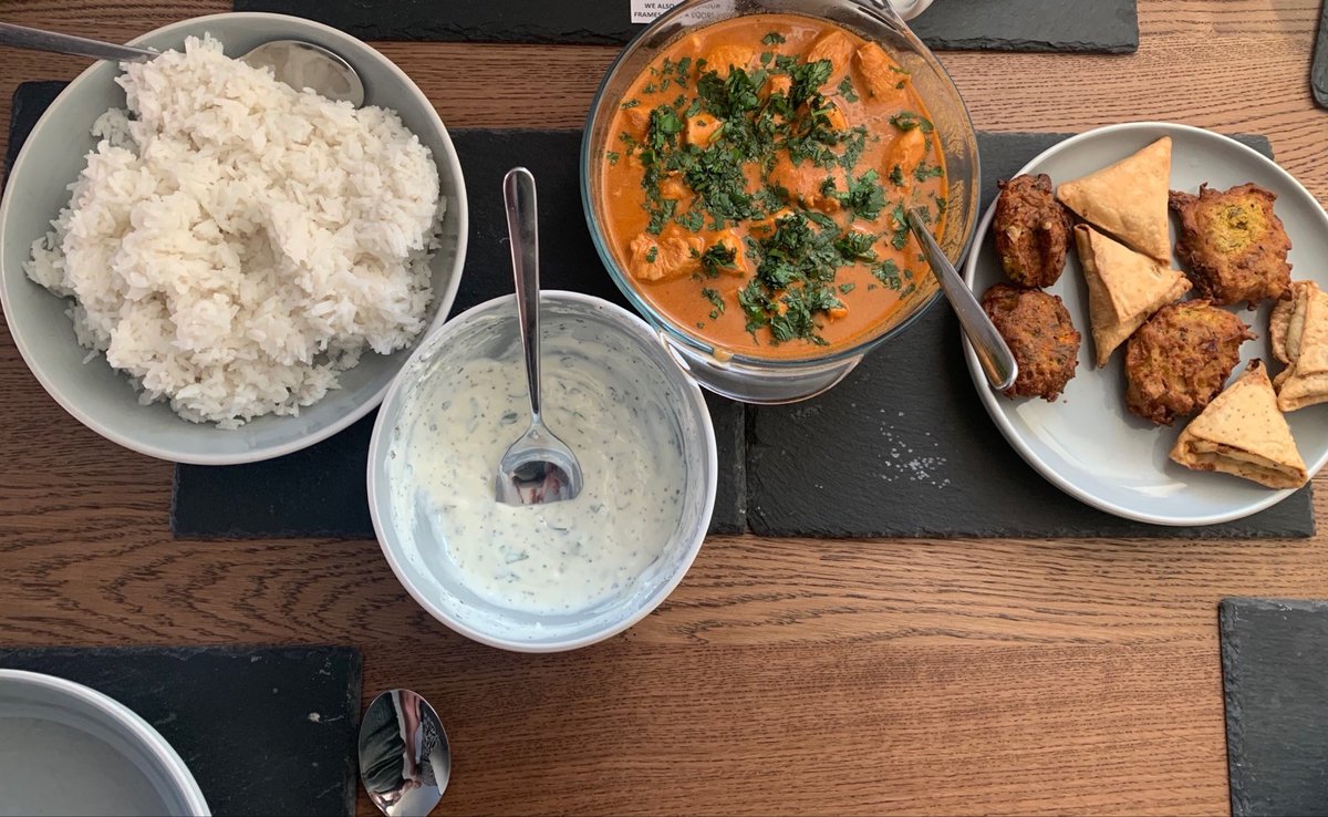 PrivateOfficeHQ's tweet photo. We ditched the #Friday take-away to make our own Fake-away! 🥡
Last Friday marked our final #livecookingclass with @RachAlsKitchen where we learnt cost effective, tasty dishes that we can make for the whole family without breaking the bank.
Can you guess the dishes? 🍽️ https://t.co/fTyORHuJS4