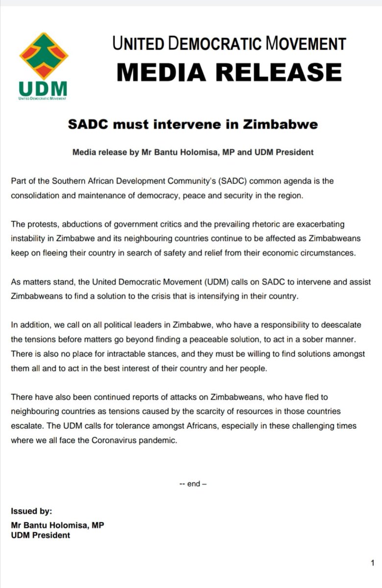 It is time for #SADC to intervene in #Zimbabwe, to help them find solutions, reconciliation, stability and peace. Things can't go on like this. #FindingSolutions #ZimbabweanLivesMatter @SADC_News