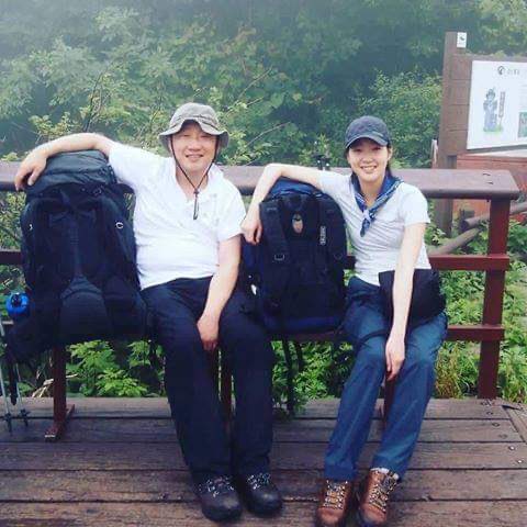 Hiking with Kim Appa.