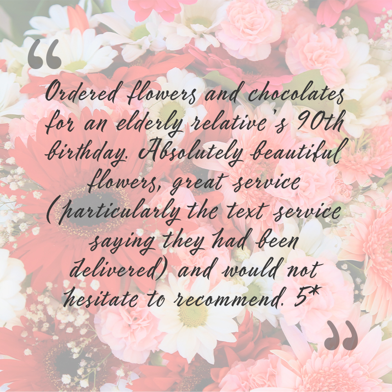 abiarrangements's tweet photo. A blooming lovely review from another happy customer 😀We are so grateful to all of our wonderful clients, thank you! https://t.co/Ti0oQ2eAHF