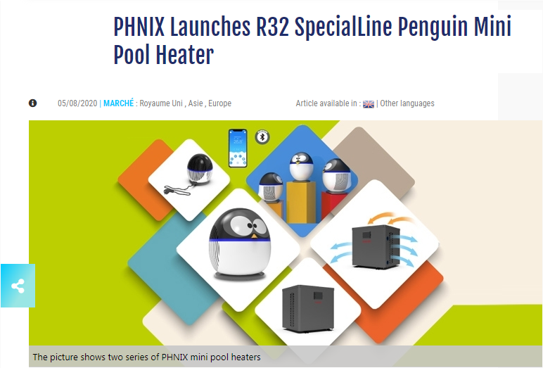 PHNIXEN's tweet image. PHNIX  SpecialLine Penguin mini heater is landing #EuroSpaPoolNews in EU above ground pool market and as well as our ExpertLine Tab mini heater for Spa heating &amp;amp; cooling option. #PHNIX #HeatPump
Click the below link and quickly check it out!