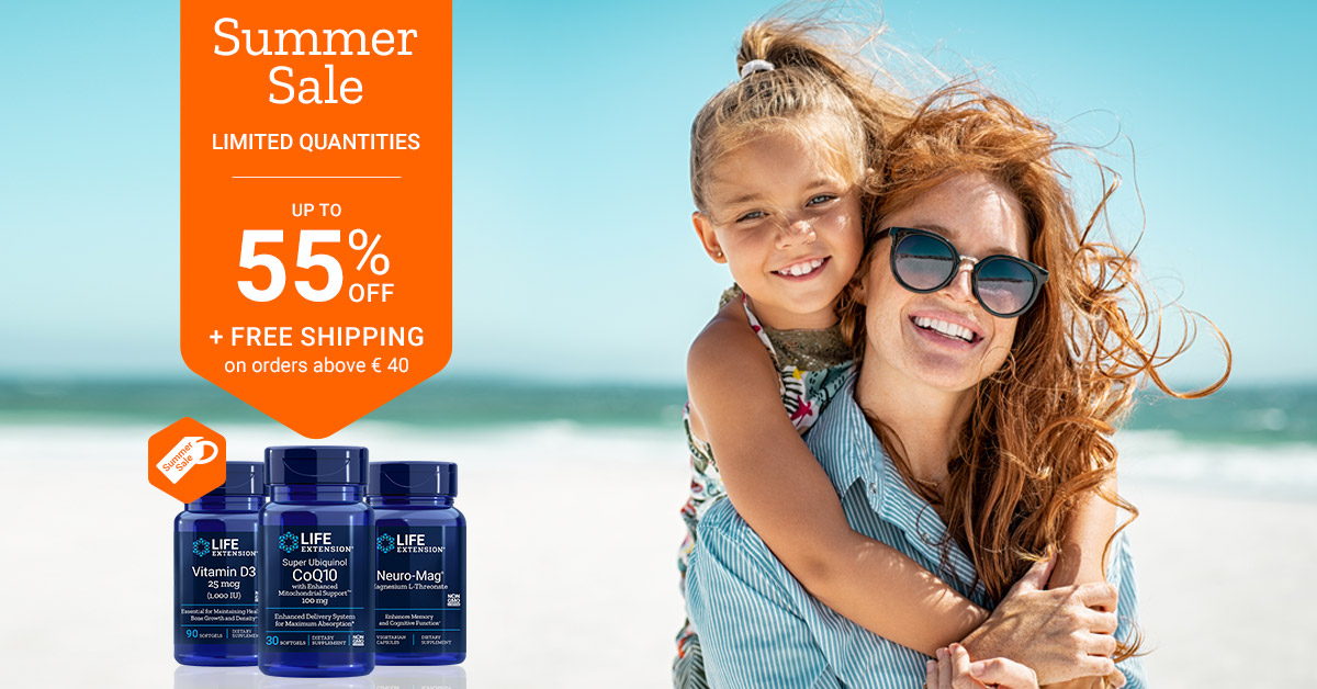 LifeExtensionEU's tweet image. SUMMER SALE!
Limited quantities - Up to 55% off!
+ Free shipping on orders above € 40!
lifeextensioneurope.com/sale/summer-sa…