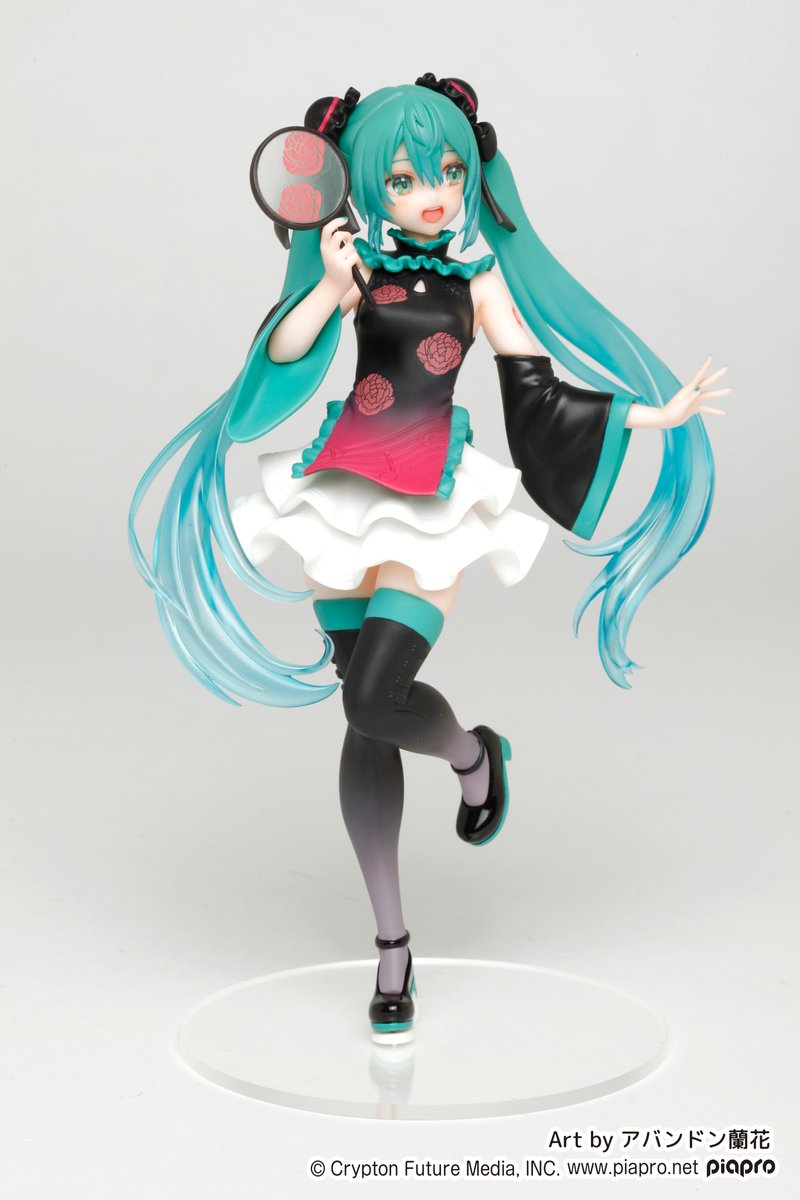 タイトートイズ 速報 初音ミクが様々なコスチュームを身にまとった 初音ミクフィギュア Costumes シリーズ第3弾が登場決定 今回はアバンドン蘭花さん描き下ろしのチャイナドレス衣装のミクさん 黒をベースにしたドレスにピンクの差し色が映え
