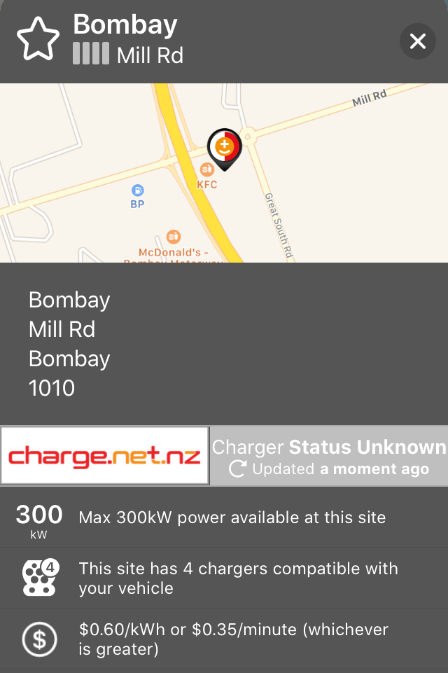 WattsUpNZ's tweet photo. ⚡️ Dual 300kW hyperchargers go live at Bombay ⚡️

Each station can charge two CCS vehicles at up to 300kW and one CHAdeMO vehicle at up to 62kW!

Live status will be available (thanks to #EVRoam) within the app shortly https://t.co/LDqnbhV2F7