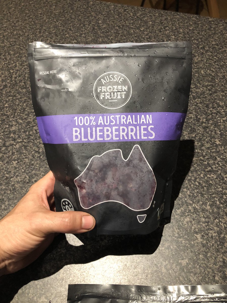 Stop buying coles or Woolworths brand frozen blueberries. These Australian grown berries are 10x better. Much sweeter and never have a firm outer. I prefer them to fresh. #BuyAustralian