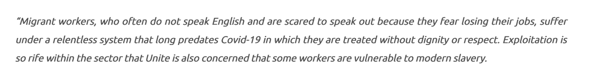 Can't find anything on wages but from Unite (30 June 2020): https://unitetheunion.org/news-events/news/2020/june/link-between-migrant-worker-exploitation-and-covid-19-meat-processing-outbreaks-must-be-addressed/