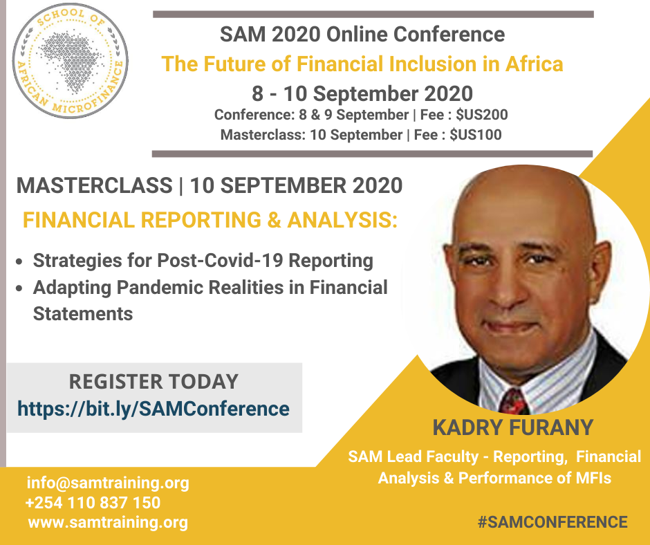 SAMtraining11's tweet photo. Enroll for our Masterclass on Financial Reporting &amp; Analysis and learn how to adapt to pandemic realities and develop strategies for Post-COVID-19 reporting.

Book Your Spot today: https://t.co/VrvjCd0JtQ

#SAMCONFERENCE #SAM2020 #financialreporting https://t.co/KLYLAAoFD1