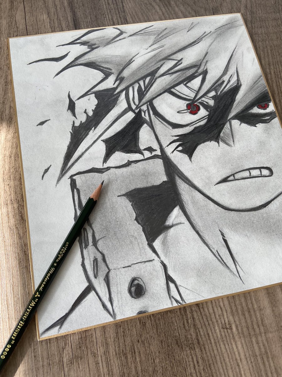 ヒロアカ 鉛筆一本で かっちゃん 一発描き しました ヒロアカ 模写 再掲 ふぁんふぁんくのイラスト