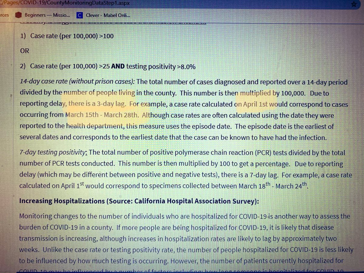 The California Department of Health gave an example of calculating a 3 day lag on their website.For April 1st, case rates would be calculated using March 15th- March 28th. So for August 21st, that should be August 4th- August 17th.