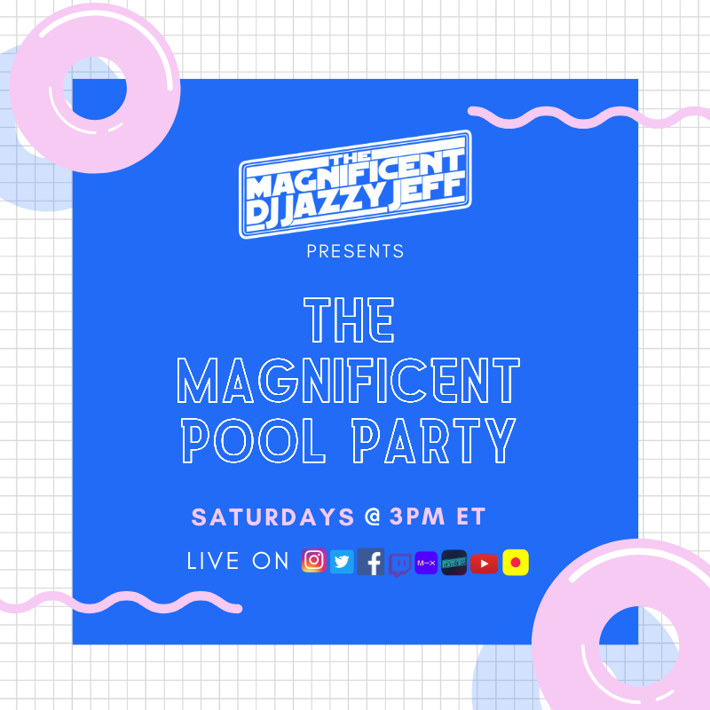 djjazzyjeff215's tweet photo. Break the monotony with The Magnificent Pool Party this Saturday at 3pm EDT. #magpoolparty https://t.co/7v36hxjkga