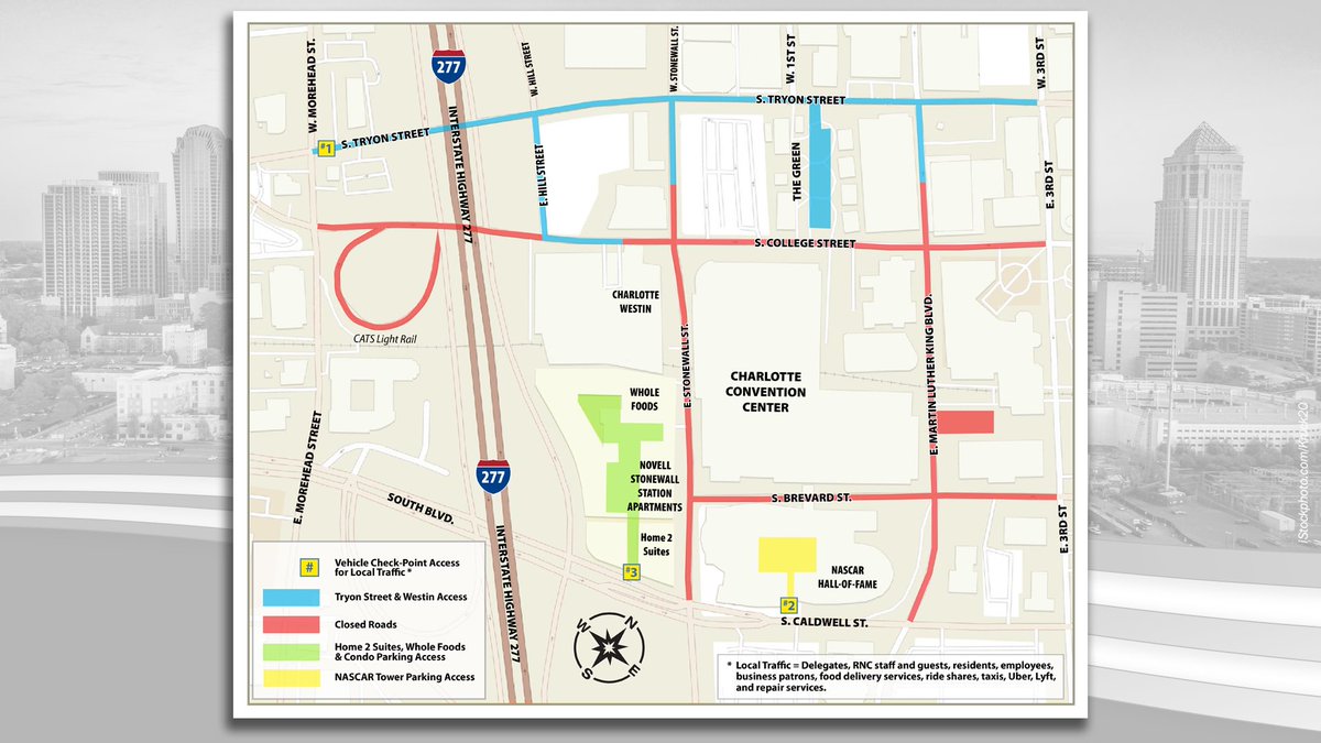 To secure #RNC2020, the following road closures will be in effect at 6 p.m. on Sunday, August 23 and lifted no later than 6 a.m. on Tuesday, Aug 25. secretservice.gov/data/press/rel…