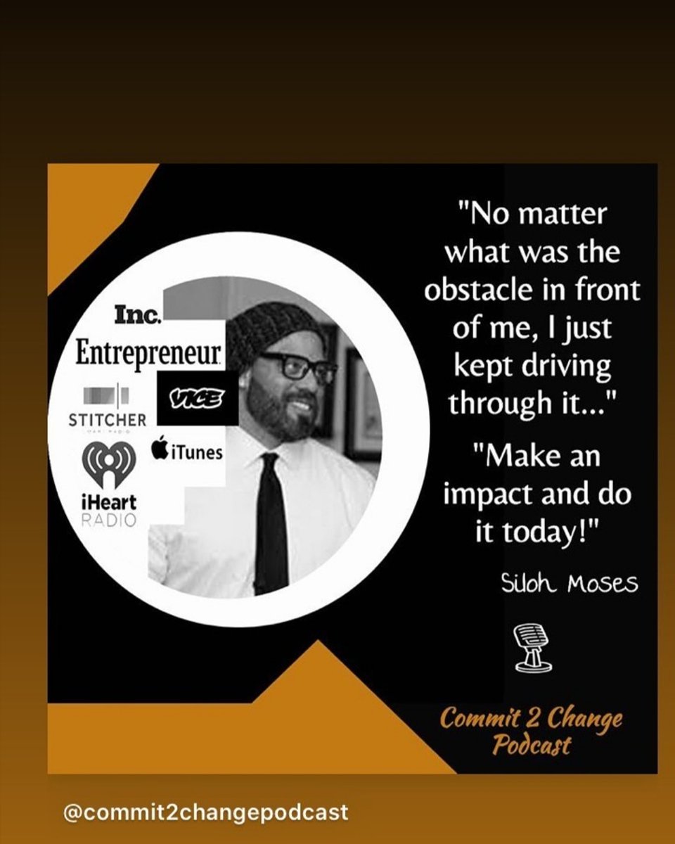 SilohMoses's tweet image. ALERT: NEW PODCAST INTERVIEW...

I sat down with Nicki (host of the #Commit2Change #Podcast)
We talked about the #world right now, how to pivot in uncertain times, and when you can start to live a #betterlife. Click to hear this #episode now (episode 28)!
selfliftnetwork.com/c2c-podcast/