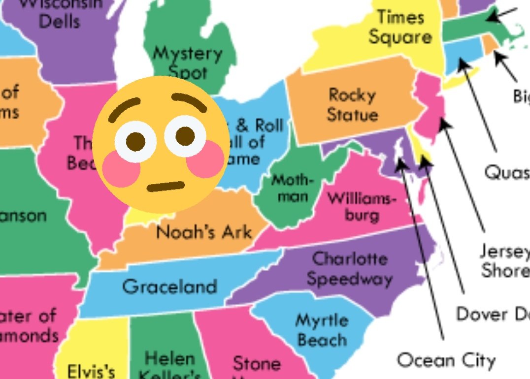 You guyyyys...I decided to click on the Myrtle Beach trend & saw this map..Tell me why I'm seeing this now I'm not from US so can someone tell me/where's this Noah's Ark place? Which state?!