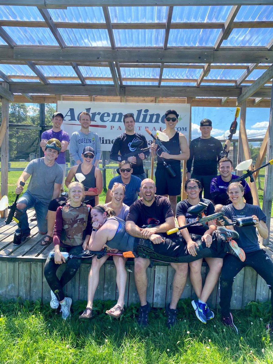 WesternUEmerg's tweet photo. No better way to bond with your @WesternUEmerg co-residents than some friendly junior versus senior paintball #teambuilding #nopainnogain #sweetsweetvictory https://t.co/eVkXDWGnDN